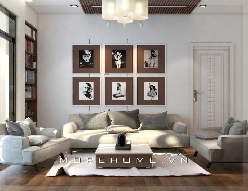 Bộ ghế sofa được thiết kế theo phong cách hiện đại mang đến cảm giác tinh tế, dễ chịu thoải mái mỗi khi có khách đến chơi nhà.