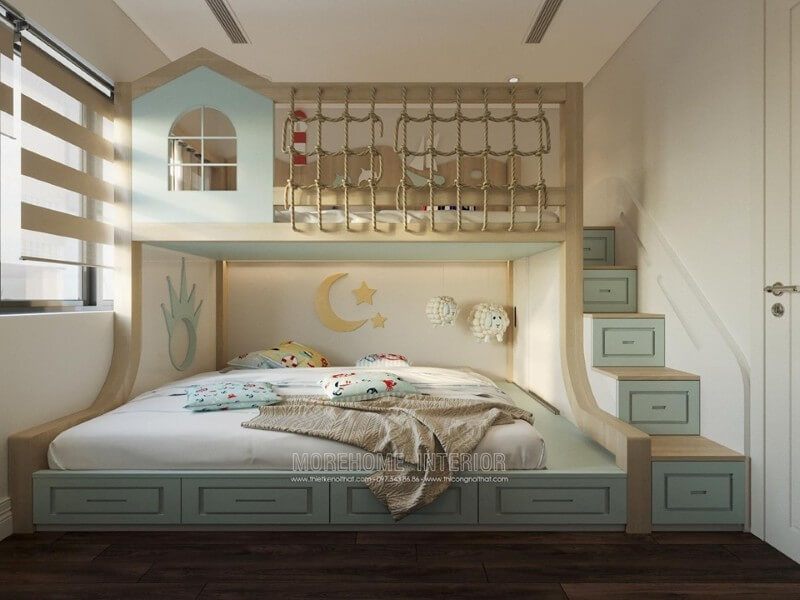  14 Mẫu đồ nội thất phòng trẻ em đẹp, dễ thương trong thiết kế nội thất chung cư| MOREHOME