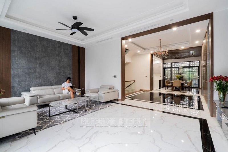Thi công biệt thự hiện đại với thiết kế đơn giản nhưng lại mang đến sự sang trọng về nghệ thuật.